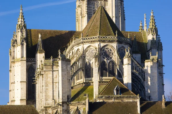 Szczegóły auxerre katedry, Burgundia, Francja — Zdjęcie stockowe