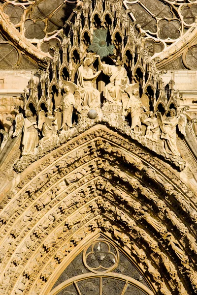 Catedral de Notre Dame, Reims, Champagne, Francia — Foto de Stock