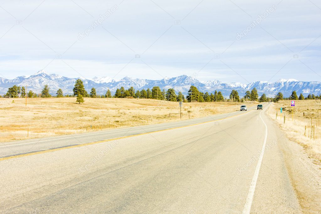 Road transport, Rocky Mountains, Colorado, USA