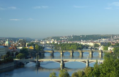 Bridges, Prague, Czech Republic clipart