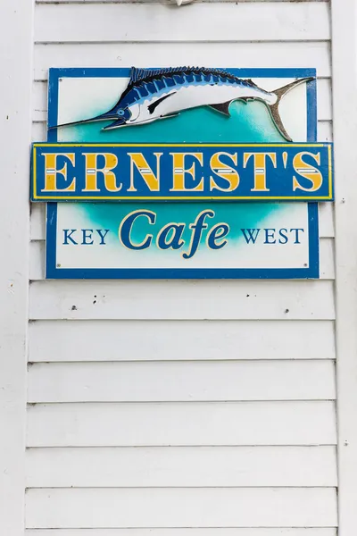 欧内斯特 · 海明威的咖啡馆，基韦斯特，佛罗里达州，美国 — 图库照片