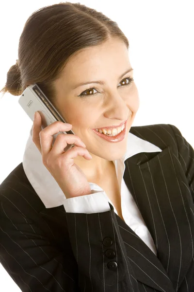 Porträt einer telefonierenden Geschäftsfrau — Stockfoto