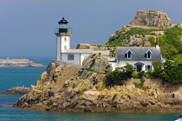 Lighthouse, Pointe de Pen al Lann, Bretanha, França — Fotografia de Stock