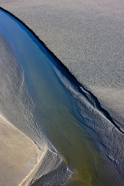 Low tide at Mont-Saint-Michel, Normandy, France — Stock Photo, Image