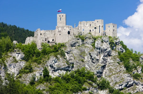 Zřícenina hradu strecno, Slovensko — Stock fotografie