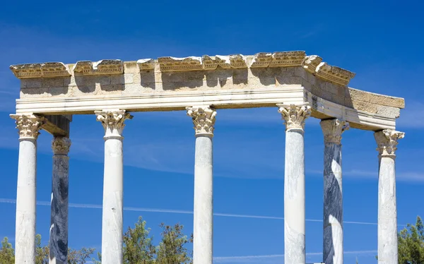 Részlet a római színház, merida, badajoz tartomány, extremadura, — Stock Fotó
