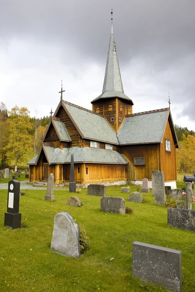 Hedalens stavkirke, Norge — Stockfoto