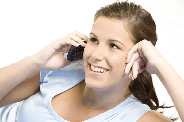 Telephoning woman — Stock Photo, Image