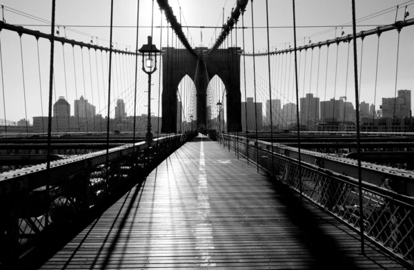 Бруклінський міст, Манхеттен, Нью-Йорк, США Стокове Фото