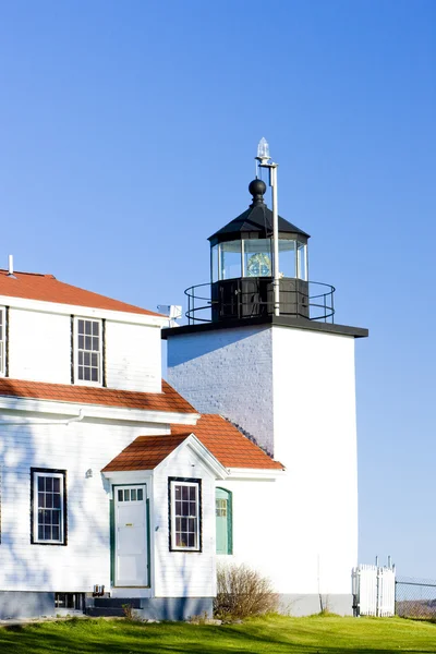 Deniz feneri fort point ışık, stockton yaylar, maine, ABD — Stok fotoğraf