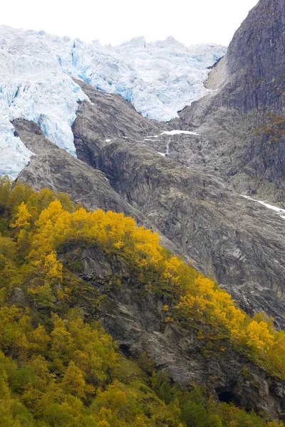 Supphellebreen Buzulu, jostedalsbreen Milli Parkı, Norveç — Stok fotoğraf