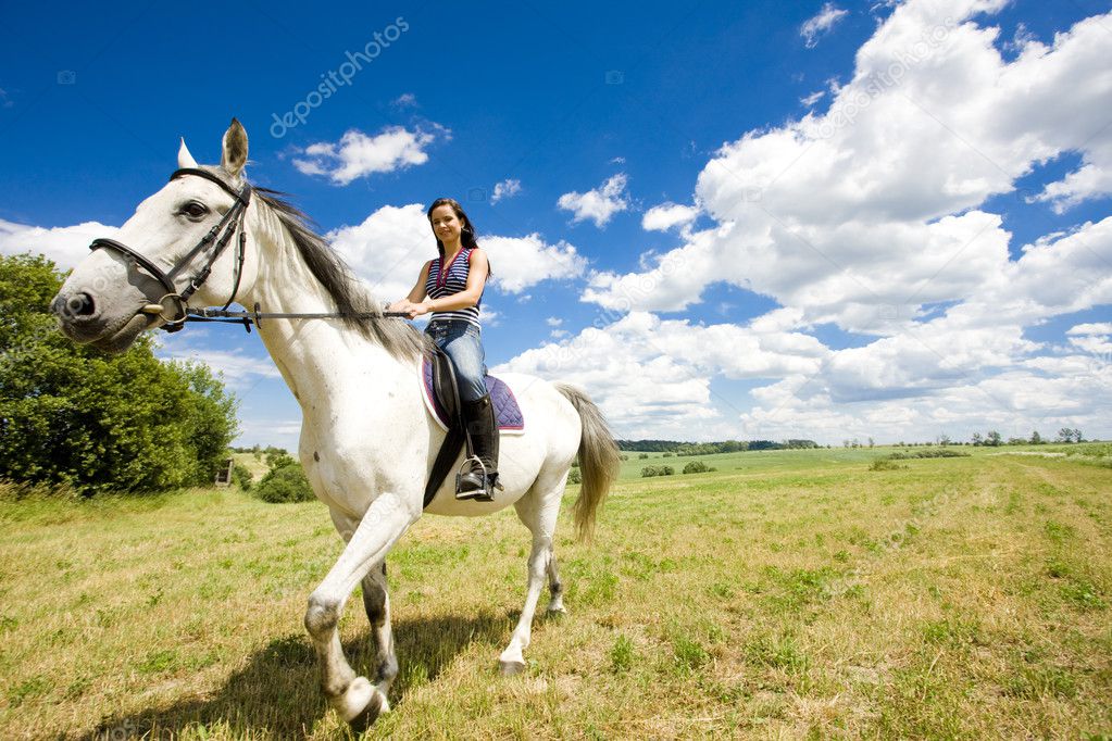 Equestrian on horseback