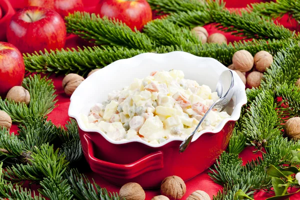 Традиційні Різдвяний Чеська картопляний салат — стокове фото