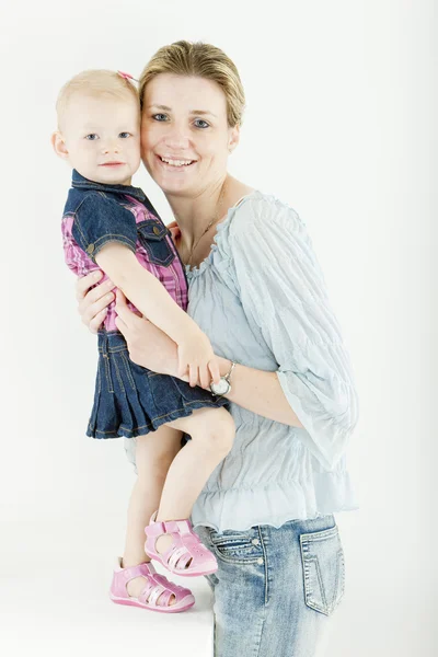Retrato de mulher com criança — Fotografia de Stock
