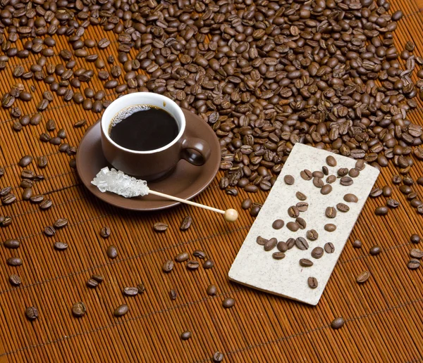 Café com açúcar — Fotografia de Stock