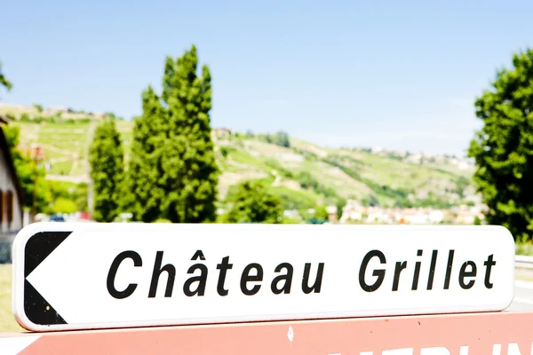 Chateau grillet, rhone-alpes, frankreich — Stockfoto