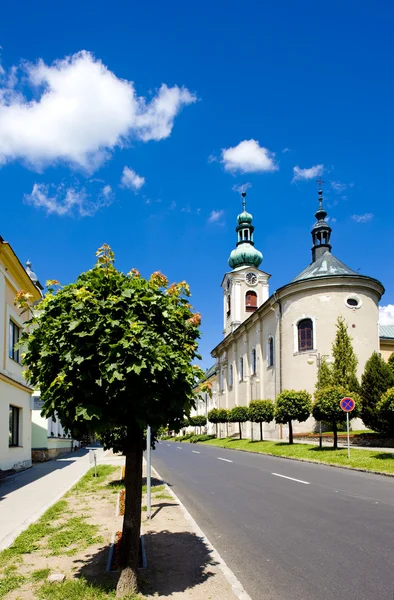 Church in Nove Mesto nad Metuji, Czech Republic — Stock Photo, Image
