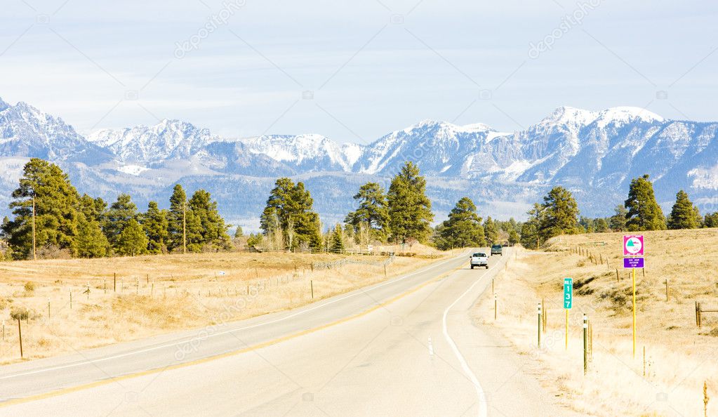 Road transport, Rocky Mountains, Colorado, USA