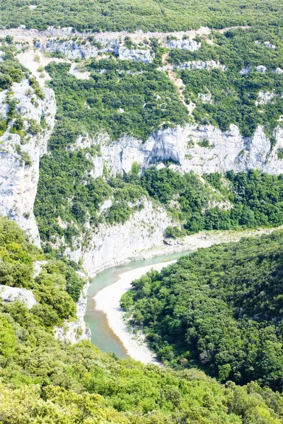 法国罗纳-阿尔卑斯大区，ardeche 峡谷 — 图库照片