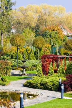 Garden in Bojnice, Slovakia clipart