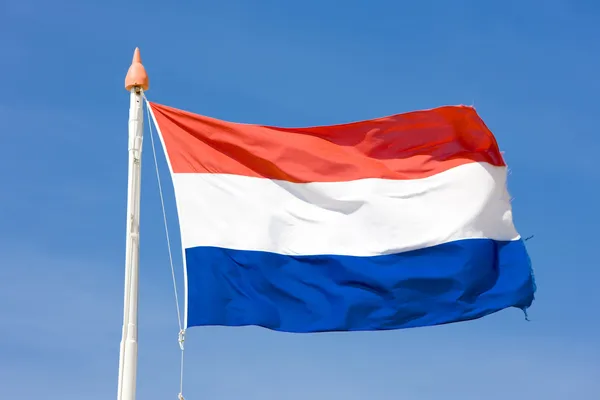 Die niederländische Flagge — Stockfoto