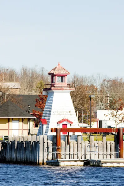 Lighthouse on the Canadian border, Calais, Maine, USA — Stock Photo, Image