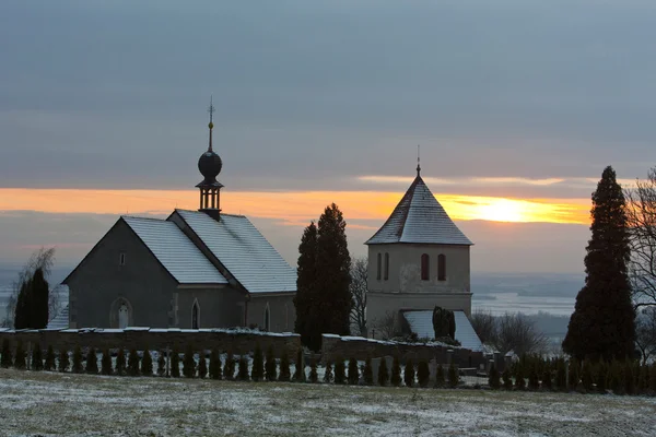 Vaclavice、チェコ共和国の教会 — ストック写真
