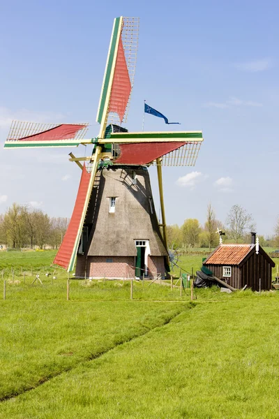 Moulin à vent, Ooievaarsdorp, Pays-Bas — Photo