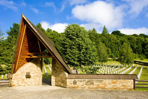 Alman askeri mezarlığı, hunkovce, Slovakya — Stok fotoğraf