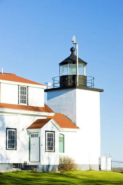 Deniz feneri fort noktası ışık — Stok fotoğraf