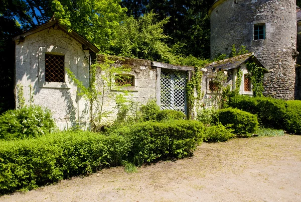 Courtyard of Cinq-Mars-la-Pile Castle — Stock Photo, Image