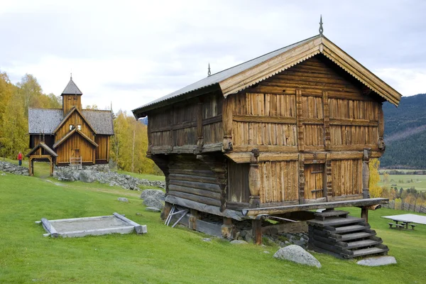 Uvdal stavkirke, Norge — Stockfoto