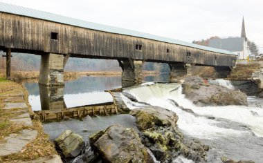 Bath Bridge (1832), New Hampshire, USA clipart