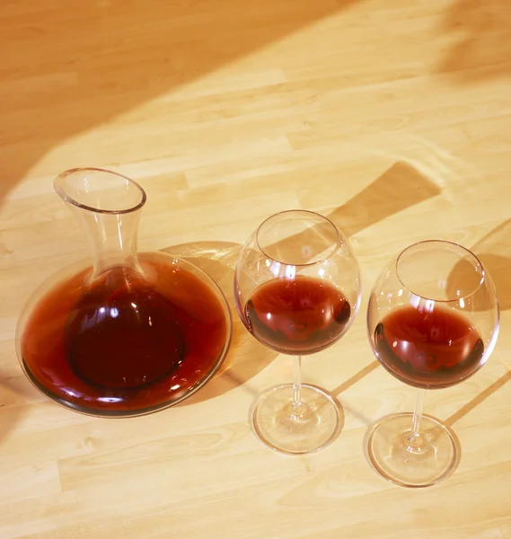 赤ワインの静物 — ストック写真