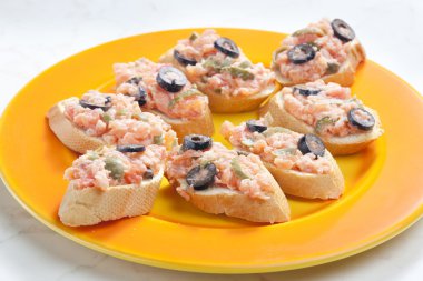 Salmon tartare clipart