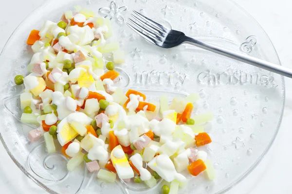 Noel patates salatası — Stok fotoğraf