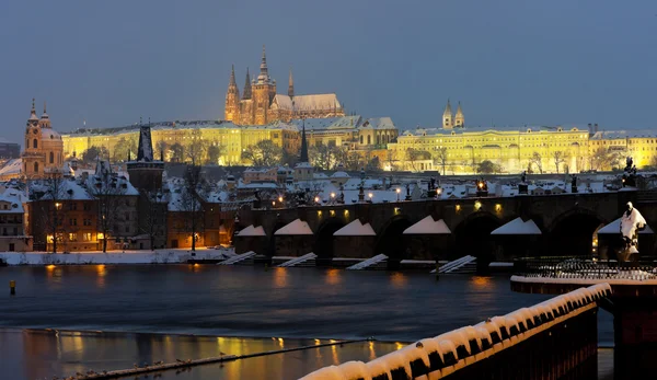 Prague v zimě — Stock fotografie