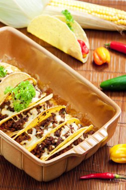 Baked tacos clipart