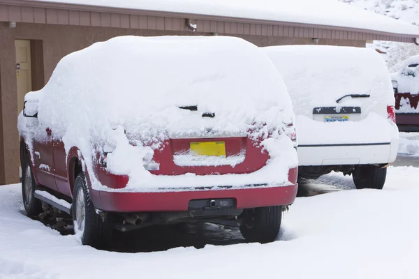 Снежные машины — стоковое фото