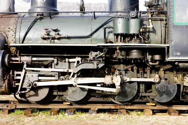 Detail der Dampflokomotive — Stockfoto