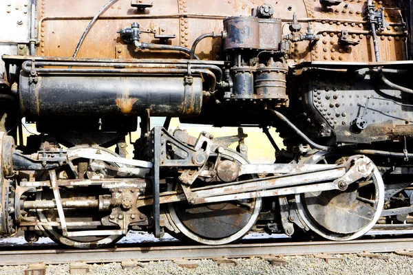 Detalle de locomotora de vapor — Foto de Stock