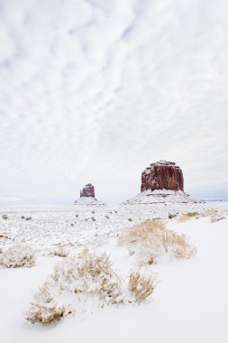 Monument Valley National Park in winter clipart