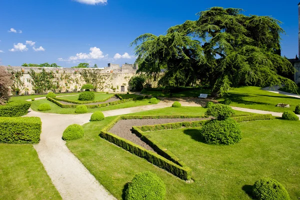 Garden of Chateau de Montreuil-Bellay — Stock Photo, Image