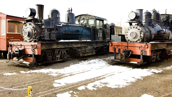 Parní lokomotivy — Stock fotografie