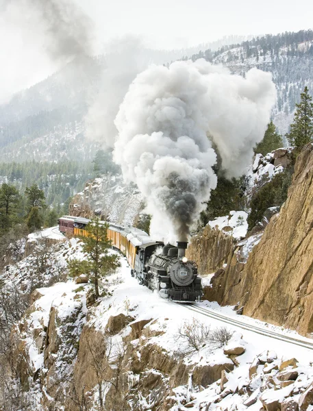 Durango és silverton keskeny nyomtávú vasút — Stock Fotó