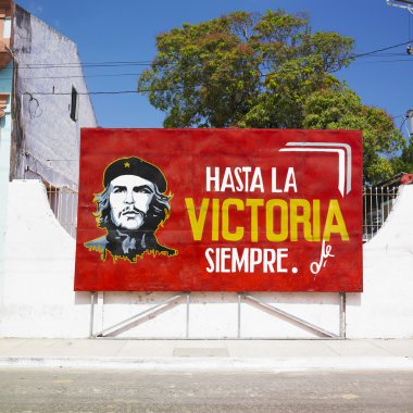 Political billboard (Che Guevara), C clipart
