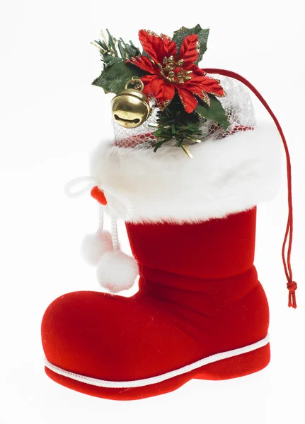 Vánoční bota — Stock fotografie
