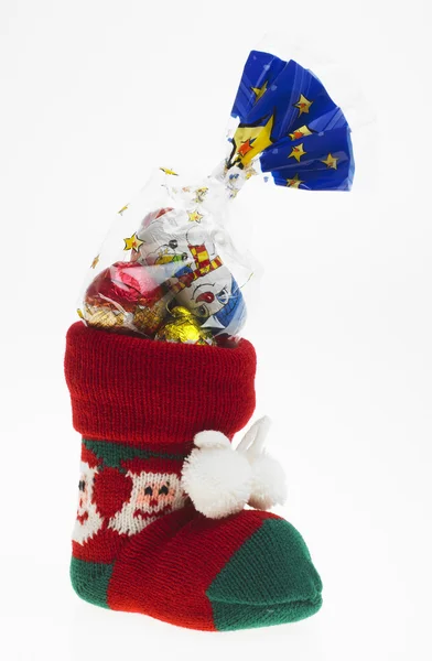 Vánoční bota — Stockfoto