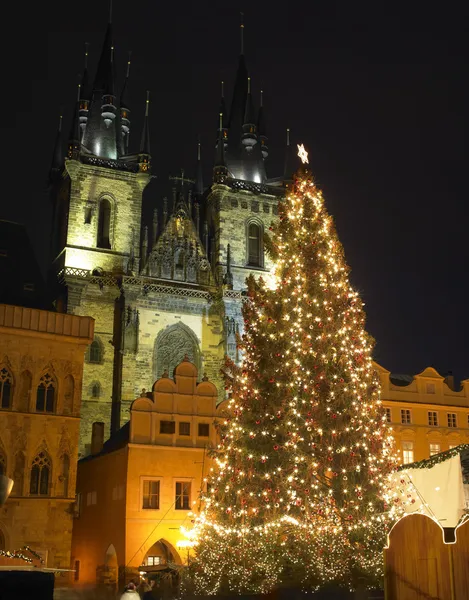 Kerst tijd, Praag, Tsjechië — Stockfoto