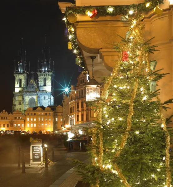 Noel zamanı, prague, Çek Cumhuriyeti — Stok fotoğraf